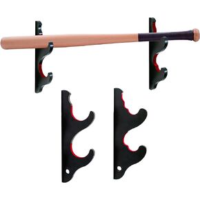 Baseball Bat Display Rack Softball Bat Holder for Horizontal Display Wooden Bat Rack for Memorabilia and Collectible…