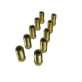 ASD Brake Line Tube Nuts For 3/16" Tube (3/8" - 24 Long Thread, Inverted Flare) (Pack of 10)
