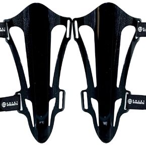 Deadlift Shin Guards, Box Jump Shin Guard Protector, Smart Shin Shields best workout protection for Deadlifts, CrossFit, Weightlifting, Powerlifting, Jumps, 2.5 mm hard bearing grade plastic Pair of 2