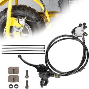 Hydraulic Brake Master Cylinder Caliper With Brake Pad Assembly Hose Tube for 97cc 2.8HP Baja Doodlebug Dirtbug DB30 Coleman CT100U Mini Bike Dirt Bike Moto - High Braking Force