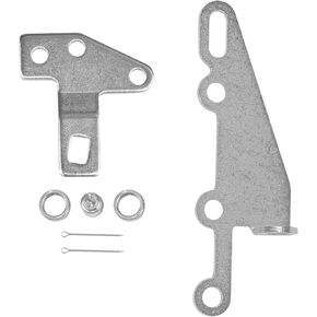 Shifter Bracket and Lever Kit with Swivel/Cotter Pin Automatic Shifter Cable Bracket Kit Compatible with GM Turbo TH400, TH350, TH250, 200-4R, 700R4, 4L60E 4L60 Replaces 35498