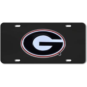 FANMATS 33620 Georgia Bulldogs 3D Black License Plate