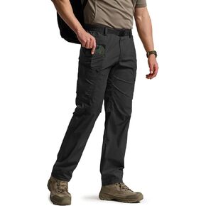 CQR Men's Quick Dry Tactical Pants, Water Resistant Outdoor Pants, Lightweight Stretch Cargo Work Hiking Pants in Saudi Arabia