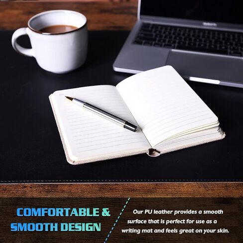 وسادة مكتب كبيرة من K KNODEL، حصيرة مكتبية، وسادة حماية مكتبية، حصيرة كمبيوتر للمكتب، وسادة مكتب جلدية، نشافة مكتب الخياطة، لوحة كتابة سطح المكتب للمكتب والمنزل، لوحة ماوس (31.5 بوصة × 15.7 بوصة، أسود) in Kuwait