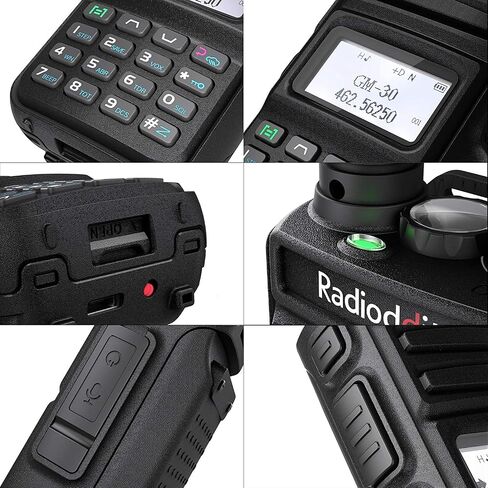 Radioddity GM-30 GMRS راديو محمول باليد 5 وات طويل المدى، قادر على تكرار GMRS، 11 قناة NOAA، مزامنة العرض. مثالية للهبوط على الطرق الوعرة. يشتمل على كابل برمجة، وهوائي عالي الكسب مقاس 15.5 بوصة، وعبوتين in Saudi Arabia