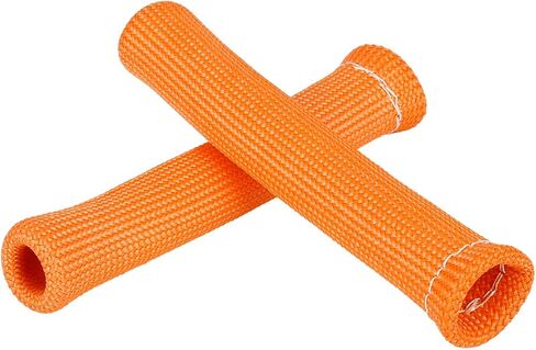X AUTOHAUX 8 Pcs Orange Spark Plug Wire Boots 1800 Degree Heat Shield Protector Sleeve for Car in Saudi Arabia