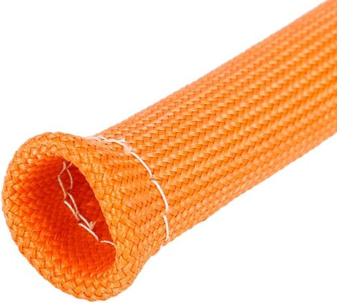 X AUTOHAUX 8 Pcs Orange Spark Plug Wire Boots 1800 Degree Heat Shield Protector Sleeve for Car in Saudi Arabia