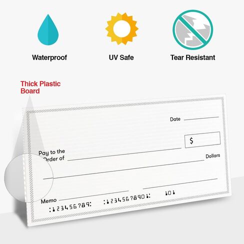 فحص المسح الجاف للعرض التقديمي لجائزة وهمية عملاقة - 16 بوصة × 32 بوصة - شيك كبير للوقف والتبرعات وجمع التبرعات - فحص الفائزين بمكافآت اليانصيب الكبيرة الفارغة in Kuwait