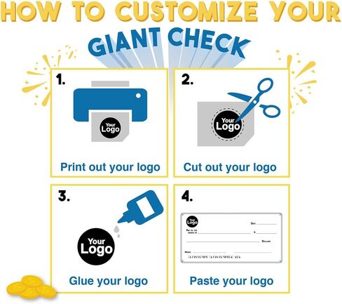 فحص المسح الجاف للعرض التقديمي لجائزة وهمية عملاقة - 16 بوصة × 32 بوصة - شيك كبير للوقف والتبرعات وجمع التبرعات - فحص الفائزين بمكافآت اليانصيب الكبيرة الفارغة in Kuwait