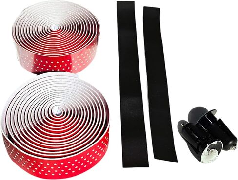 Bar Tape Black - Handlebar Tape - SmartGear - Synthetic Leather with Expandable Plug for Road Bikes - Cycling - Bike - Gear Up for a Smooth Ride and Experience The Unmatched Performance and Grip! in Saudi Arabia