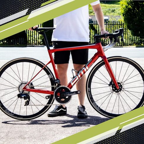 JRC Components Orimono Metallic Bicycle Handlebar Tape | Set of 2 Comfortable Bar Tape for Road Bike | Gravel Bicycle Handlebar Wrap with Bar End Plugs | Enhance Your Bike Grip - (Red) in Saudi Arabia
