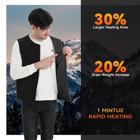 Heated Vest Jacket Unisex, No Battery in Kuwait