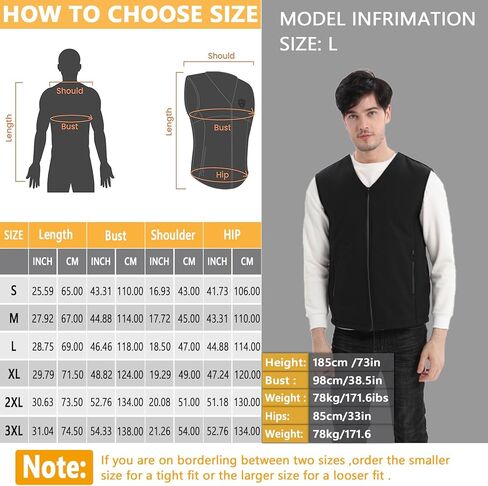 Heated Vest Jacket Unisex, No Battery in Kuwait