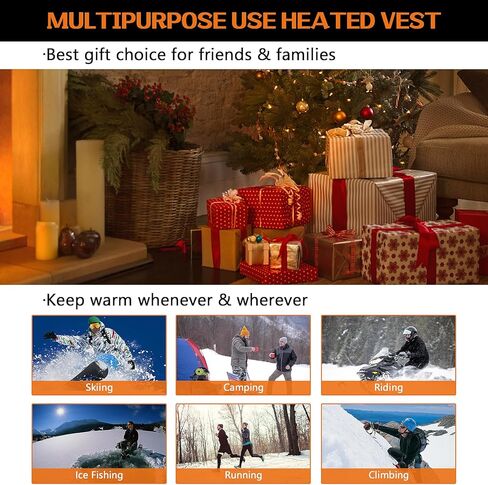 Heated Vest Jacket Unisex, No Battery in Kuwait