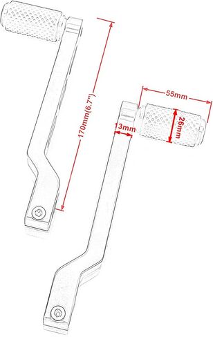 دواسات فرامل لأصابع القدم لكعب الدراجة النارية، ربط ناقل الحركة لدراجة Harley Davidson Softail Touring Road Glide Street Glide رافعات Road King Glide Trikes Shifter Levers (أسود B) in Saudi Arabia