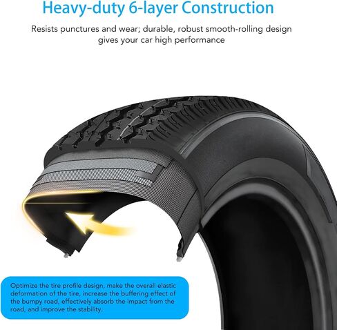 2 Pack 480-12 4.80x12 4.80-12 4.8-12 Trailer Tires with 12'' Rims, 5 Lug on 4.5'', Load Range C 6PR in Saudi Arabia
