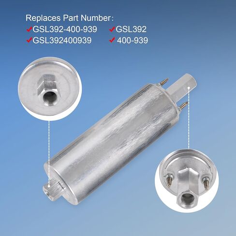 Inline Fuel Pump 255LPH GSL392 & Fuel Pressure Regulator/Filter Kit 58PSI Replacement For GSL392-400-939, GSL392400939, 400-939, WIX 33737 High Pressure External Pump 6AN Fittings in Saudi Arabia