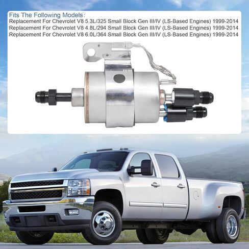 Inline Fuel Pump 255LPH GSL392 & Fuel Pressure Regulator/Filter Kit 58PSI Replacement For GSL392-400-939, GSL392400939, 400-939, WIX 33737 High Pressure External Pump 6AN Fittings in Saudi Arabia