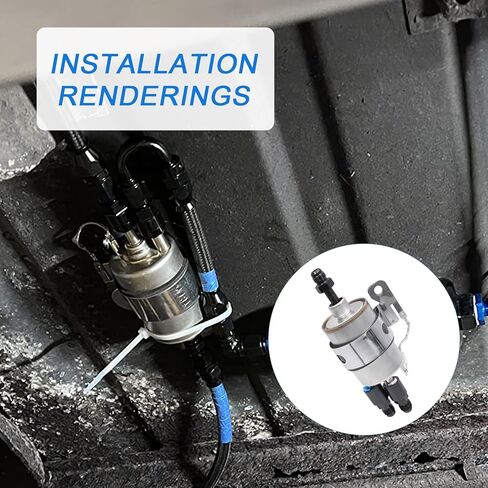 Inline Fuel Pump 255LPH GSL392 & Fuel Pressure Regulator/Filter Kit 58PSI Replacement For GSL392-400-939, GSL392400939, 400-939, WIX 33737 High Pressure External Pump 6AN Fittings in Saudi Arabia