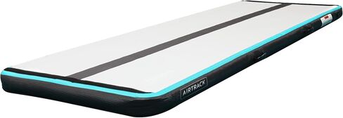 AirTrack Inflatable Gymnastics Mat with Air Pump - 3 ft, 10 ft, 13 ft, 16 ft, 20 ft | Thick Tumbling Track Air Mat For Yoga, Cheerleading, Fitness & Training | Compact Home & Gym Exercise Equipment in Saudi Arabia