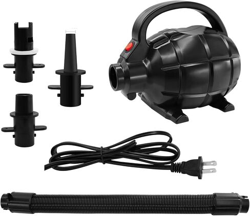 مضخة هواء كهربائية IBATMS 600 واط لحصيرة الهواء القابلة للنفخ، سجادة الجمباز/الأرضيات/السقوط/اليوجا، مضخة هواء الجمباز الكهربائية 110-120 فولت مع 3 فوهات in Kuwait