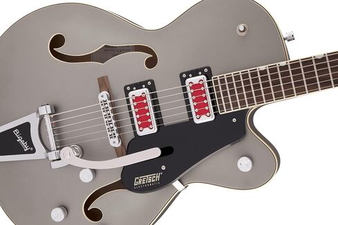 Gretsch G5410T "قضيب الجرذ" الكهروميكانيكي ذو جسم مجوف قطعة واحدة غير لامع فانتوم معدني مع Bigsby in Saudi Arabia