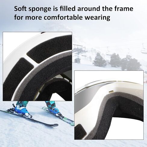 نظارات XYOP للتزلج على الجليد نظارات التزلج على الجليد نظارات رياضية للثلج للرجال والنساء والكبار in Kuwait