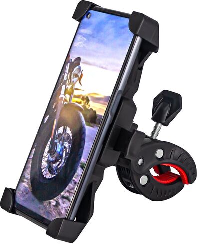 Bike Phone Holder,Motorcycle Phone Mount with 360° Rotation,Handlebar Clamp for Scooters,Bikes,Strollers-Compatible with iPhone 13 14 Plus/Pro Max & More Phones with 4.7" to 6.8" in Saudi Arabia