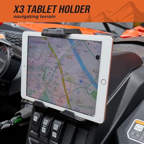 KEMIMOTO X3 Device Tablet Holder Storage Mount Compatible with 2017-2024 Can Am Maverick X3 / X3 Max DS MR RC Turbo R, 715002874 in Saudi Arabia