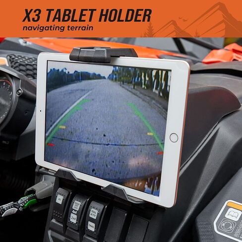 KEMIMOTO X3 Device Tablet Holder Storage Mount Compatible with 2017-2024 Can Am Maverick X3 / X3 Max DS MR RC Turbo R, 715002874 in Saudi Arabia