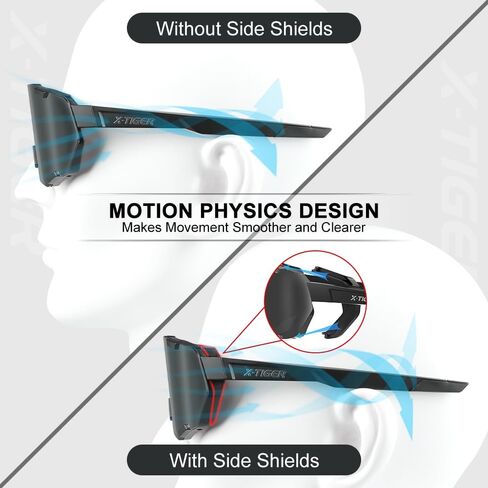 X-TIGER Polarized Cycling Glasses Men Women 5 Interchangeable Lenes UV400 Sports Sunglasses Baseball Running Fishing… in Saudi Arabia