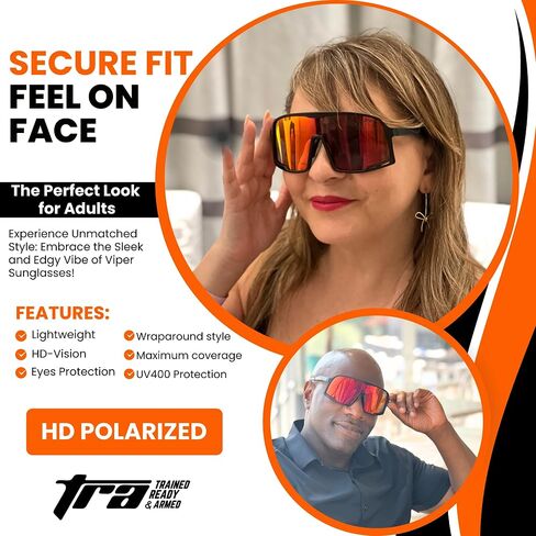 Adult Baseball Sunglasses UV400 Cool Sunglasses - Running Football Cycling Glasses, Sports Glasses + Case in Saudi Arabia
