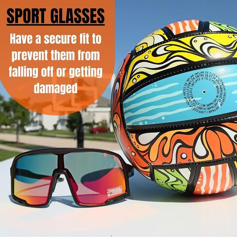 Adult Baseball Sunglasses UV400 Cool Sunglasses - Running Football Cycling Glasses, Sports Glasses + Case in Saudi Arabia
