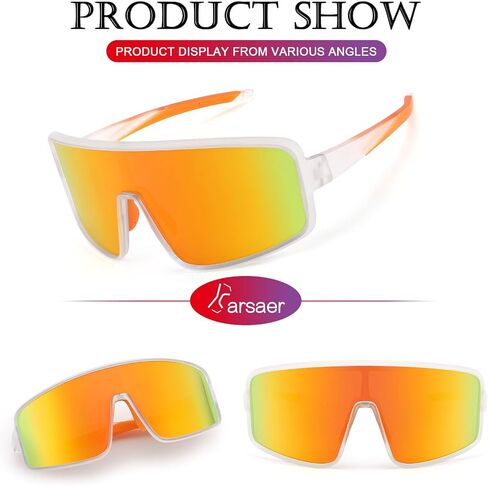 Karsaer Vision Men Women Sports Sunglasses Cycling Glasses Baseball Sunglasses for Youth Kids Teens 8-12 in Kuwait