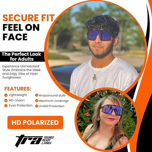 Adult Baseball Sunglasses UV400 Cool Sunglasses - Running Football Cycling Glasses, Sports Glasses + Case in Saudi Arabia