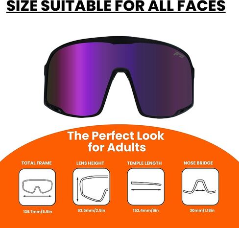 Adult Baseball Sunglasses UV400 Cool Sunglasses - Running Football Cycling Glasses, Sports Glasses + Case in Saudi Arabia