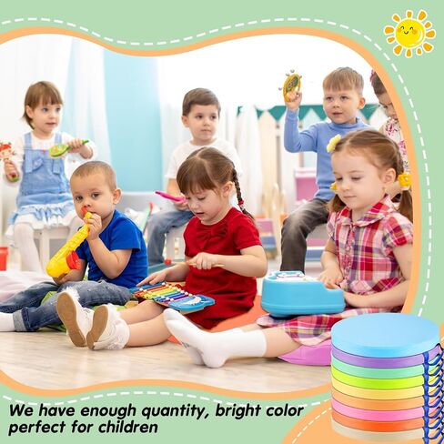 Marsui 18 Pcs Round Floor Cushions Classroom Flexible Seating with Handle Daycare Foam Colorful Floor Seating for School Kindergarten Classroom Home Nursery Supplies(Macaron Color) in Saudi Arabia