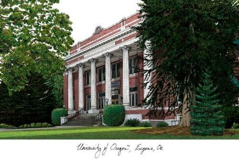 Campus Images NCAA Oregon Ducks Unisex Spirit Diploma Manhattan Black Frame with Bonus Lithograph, Black, One Size in Saudi Arabia