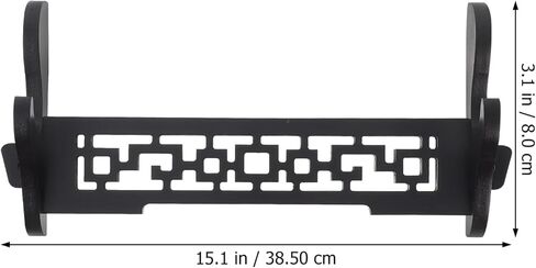 كابيلوك جدار الناي حامل الحائط قوس هوك الفلوت الصيني جدار الرف سطح المكتب المنظم الخشب الناي حامل توفير مساحة الناي حامل رفوف الحائط أصحاب الأسود طبقة واحدة خشبية in Kuwait