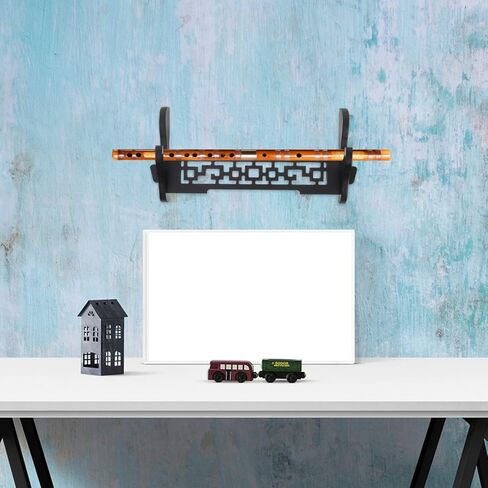 كابيلوك جدار الناي حامل الحائط قوس هوك الفلوت الصيني جدار الرف سطح المكتب المنظم الخشب الناي حامل توفير مساحة الناي حامل رفوف الحائط أصحاب الأسود طبقة واحدة خشبية in Kuwait