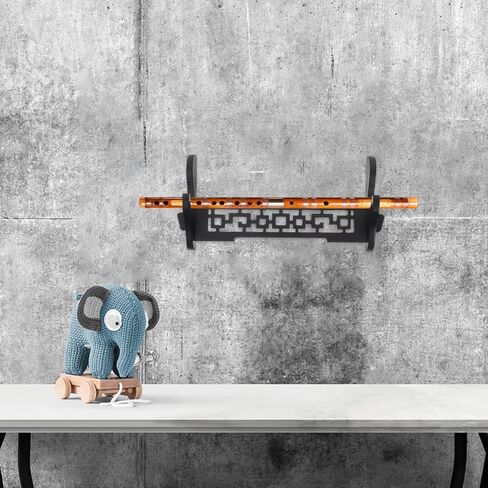 كابيلوك جدار الناي حامل الحائط قوس هوك الفلوت الصيني جدار الرف سطح المكتب المنظم الخشب الناي حامل توفير مساحة الناي حامل رفوف الحائط أصحاب الأسود طبقة واحدة خشبية in Kuwait