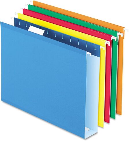 Pendaflex Extra Capacity Hanging File Folders (4152X2 ASST) and Pendaflex Hanging File Folders, Letter Size, Assorted Colors (81663) - Set of 2 in Saudi Arabia