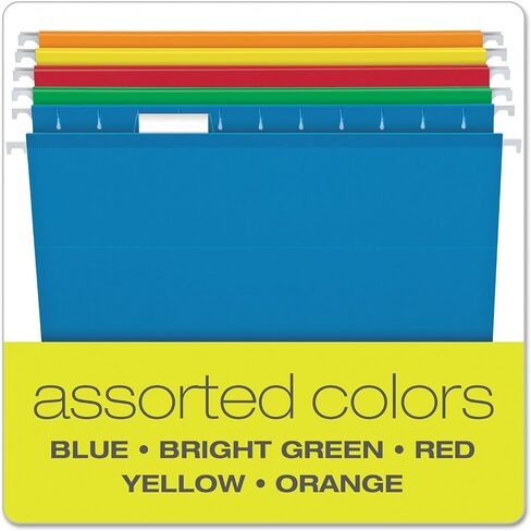 Pendaflex Extra Capacity Hanging File Folders (4152X2 ASST) and Pendaflex Hanging File Folders, Letter Size, Assorted Colors (81663) - Set of 2 in Saudi Arabia