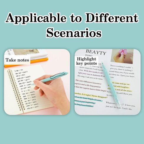 E-AOCJMH 5PCS Gel Pen Ballpoint Pens, 0.5mm Black Ink Pen Office Supplies Gifts (PEN green) in Saudi Arabia