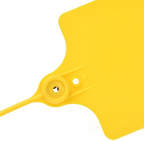 100 Black Plastic Tags Shipping Tags Water Proof Tags for Labeling Shipping Labels Security Seals Writable Marker Ties Hanging Tags Storage Tag with One Marker Pen in Saudi Arabia