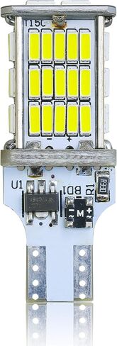 Alla Lighting 2600lm T10/T15 912 921 Strobe LED Back-up Reverse، مصابيح أضواء الفرامل الثالثة، 6000K White Super Bright 922 W16W 906 4014-SMD مصابيح وامضة للسيارات والشاحنات وRVs وسيارات الدفع الرباعي in Kuwait