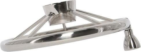 NovelBee 5 Spoke Dia.15-1/2 "عجلة قيادة قارب من الفولاذ المقاوم للصدأ مع مقبض تحكم وغطاء in Kuwait