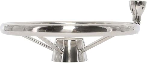 NovelBee 5 Spoke Dia.15-1/2 "عجلة قيادة قارب من الفولاذ المقاوم للصدأ مع مقبض تحكم وغطاء in Kuwait