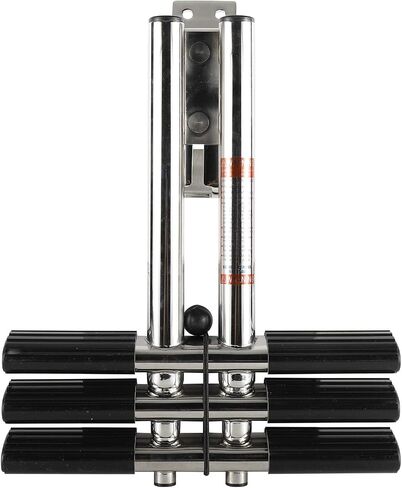 Boat Ladder Marine Sport/Diver Ladder 3 Steps Dual Vertical Telescoping Tube with 2.56" Transom Mounting Extension Shim & Mounting Screws Stainless Steel Boat Telescopic Dive Ladder in Saudi Arabia