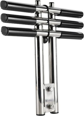 Boat Ladder Marine Sport/Diver Ladder 3 Steps Dual Vertical Telescoping Tube with 2.56" Transom Mounting Extension Shim & Mounting Screws Stainless Steel Boat Telescopic Dive Ladder in Saudi Arabia